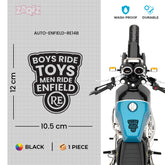 Bold Royal Enfield Nameplate Sticker